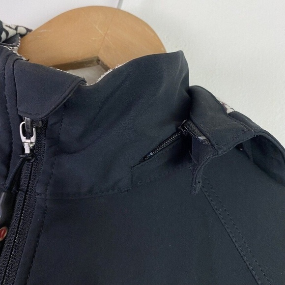 Lululemon Women's Black Heart Pattern Lining Hooded Jacket Solid Black Size 2 - Picture 11 of 15